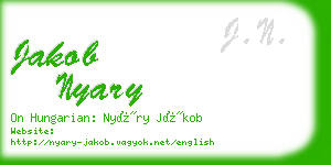 jakob nyary business card
